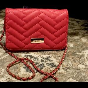 Red Bebe crossbody wallet